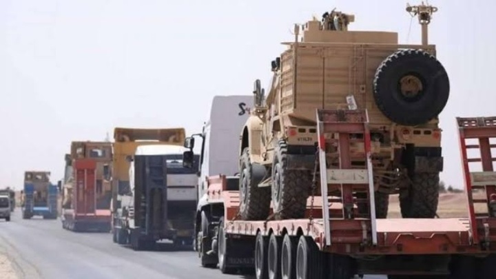 کاروانێکی سەربازیی هاوپەیمانان لە هەرێمی کوردستانەوە گەیشتە حەسەکە