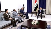 سەرۆک کۆماری عێراق جەخت لە هاوکاری هاوبەشی نێوان بەغدا و تاران دەکاتەوە